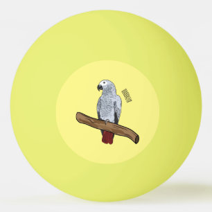 Bolinha De Ping Pong Imagem de desenho animado de cinza africana