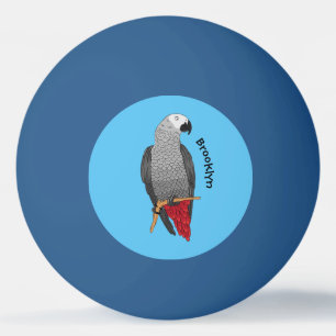 Bolinha De Ping Pong Imagem de desenho animado de cinza africana