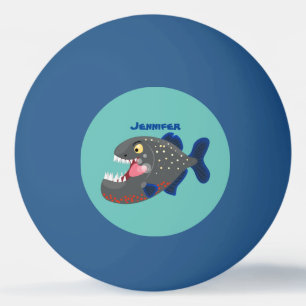 Bolinha De Ping Pong Imagem de uma piranha engraçada e famosa