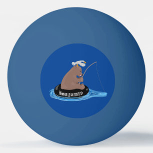 Bolinha De Ping Pong Imagem do desenho animado de pesca de filhotes de
