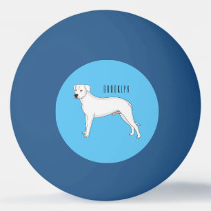 Bolinha De Ping Pong Imagem do desenho animado do cão Dogo argentino