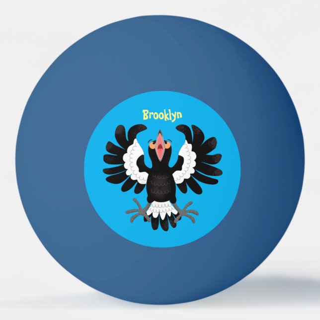 Bolinha De Ping Pong Imagem engraçada de desenho animado australiano (Frente)