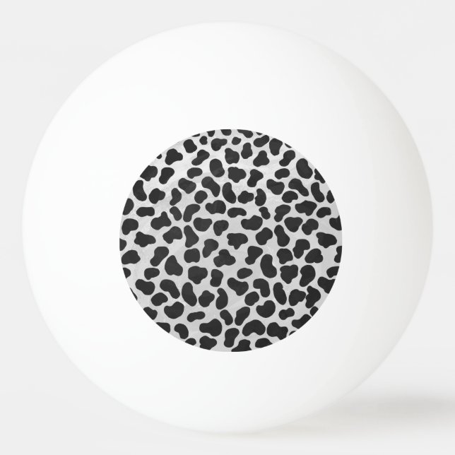 Bolinha De Ping Pong Impressão Branco e Negro Dalmáticos (Frente)