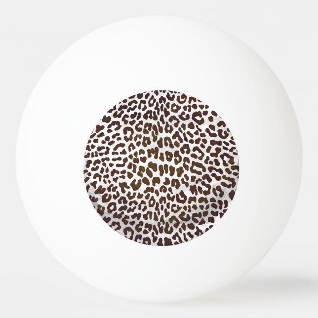 Bolinha De Ping Pong Impressão de Chocolate Leopardo (Frente)