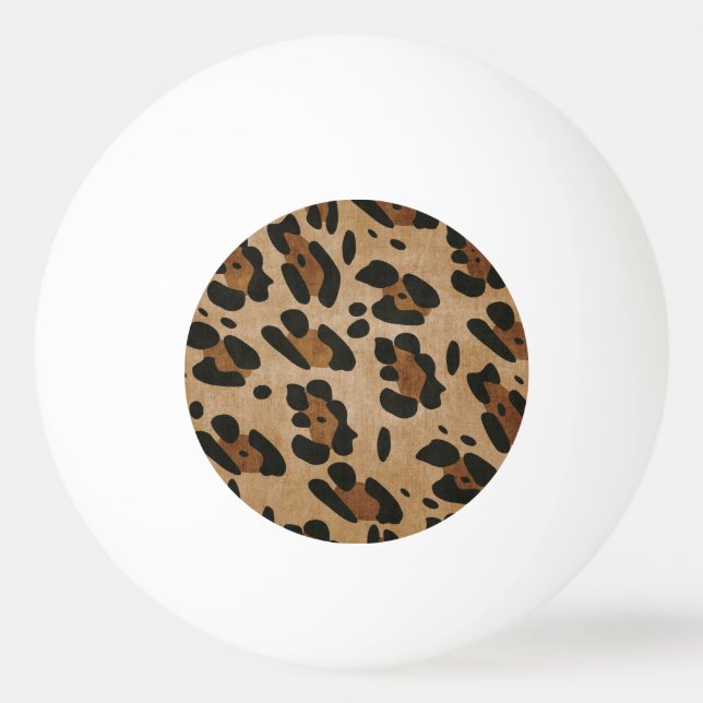BOLINHA DE PING PONG IMPRESSÃO DO LEOPARDO (Verso)