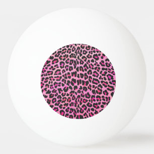 Bolinha De Ping Pong Impressão do rosa preto e quente do leopardo