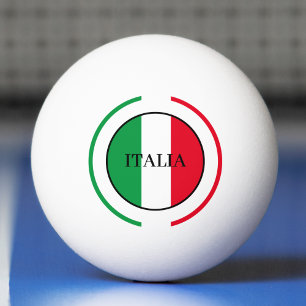 Bolinha De Ping Pong Itália Bandeira italiana Red White Itália