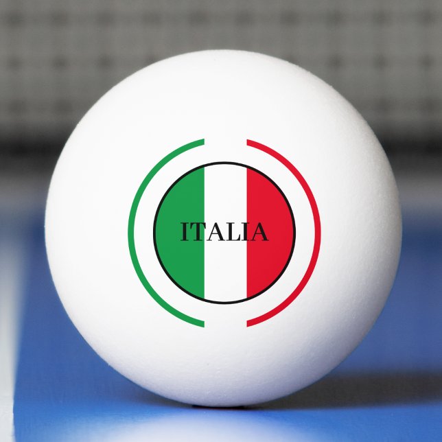 Bolinha De Ping Pong Itália Bandeira italiana Red White Itália (italy italian flag italia ping pong ball)