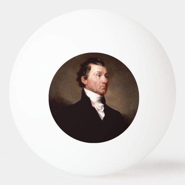 Bolinha De Ping Pong James Monroe Portrait, Presidente Anteamericano (Frente)