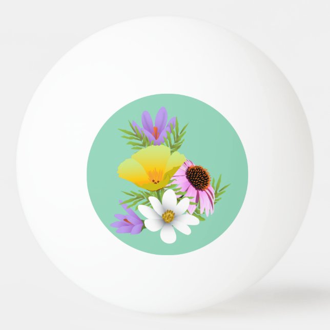 Bolinha De Ping Pong Jardim de Florestas Selvagens (Frente)