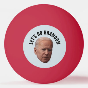 Bolinha De Ping Pong JOE BIDEN ENGRAÇADO "VAMOS GO BRANDON" Ping Ball
