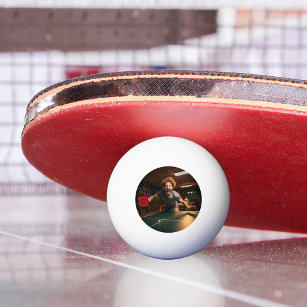 Bolinha De Ping Pong Jogador de Fotos Personalizado do Esporte
