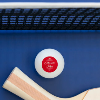Bolinha De Ping Pong Joyeux Noel - French Xmas wishes