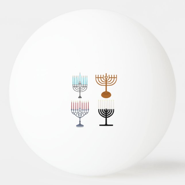 Bolinha De Ping Pong Judaísmo da Religião Hanukkah (Frente)