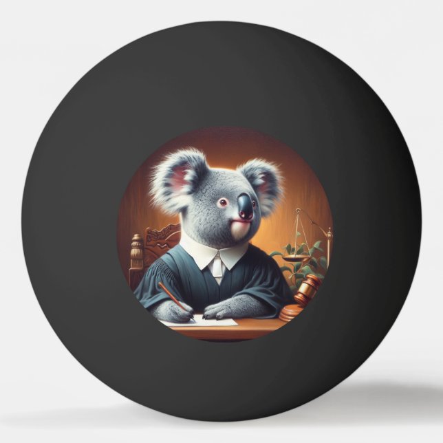 Bolinha De Ping Pong Juiz Koala (Frente)