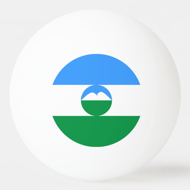 Bolinha De Ping Pong Kabardino Balkaria Flag (Frente)