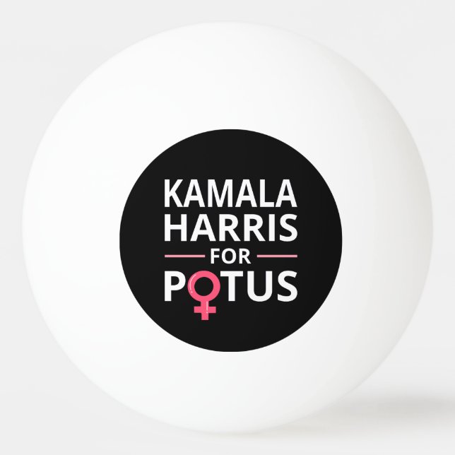 Bolinha De Ping Pong Kamala Harris para o POTUS I (Frente)