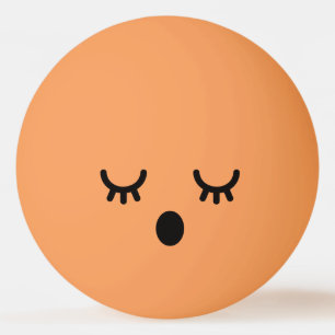 Bolinha De Ping Pong Kawaii Cute Engraçado. Emoji. Emoticon.