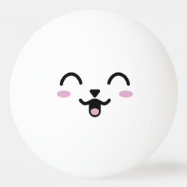 Bolinha De Ping Pong Kawaii Cute Engraçado. Emoji. Emoticon.
