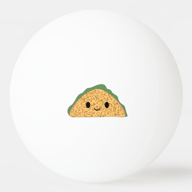 Bolinha De Ping Pong Kawaii Taco (Frente)