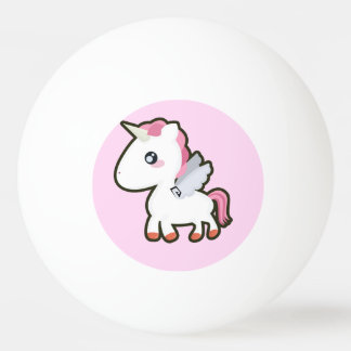 Bolinha De Ping Pong Kawaii Unicorn