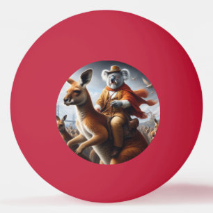 Bolinha De Ping Pong Koala Kangaroo Rider