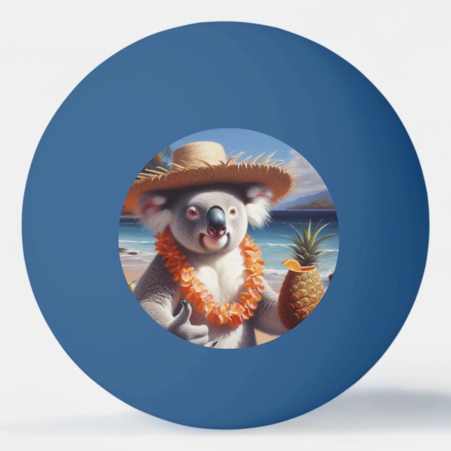 Bolinha De Ping Pong Koala Luau (Frente)