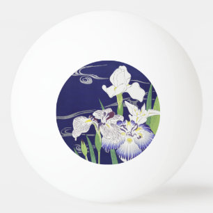 Bolinha De Ping Pong Kogyo Tsukioka Irises,Arte Flor Japonesa