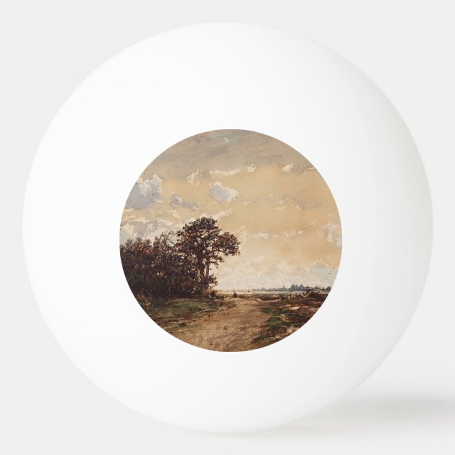 Bolinha De Ping Pong La Forêt De Fontainebleau Aux Environs De Barbizon (Frente)