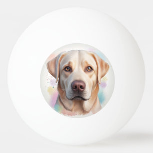 Bolinha De Ping Pong Labrador Retriever, Arte Whimsical Mágica