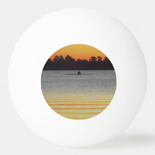 Bolinha De Ping Pong Lago Wendouree Calmo Antes do Anoitece