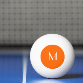 Bolinha De Ping Pong laranja neon - monograma