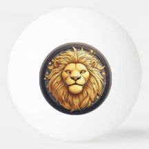 Leão Dourado Dentro do Círculo Cósmico