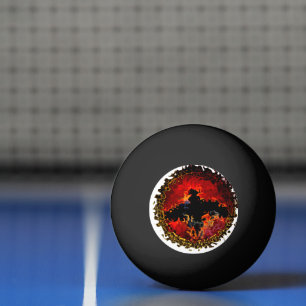 Bolinha De Ping Pong Legal Animal Art Bat Modern