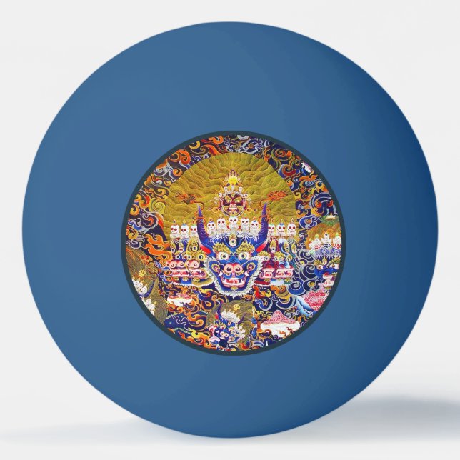 Bolinha De Ping Pong Legal deus mandala thangka Yamantaka (Frente)