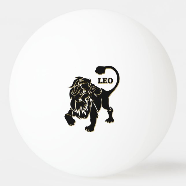 Bolinha De Ping Pong Leo Lion Zodiac (Frente)