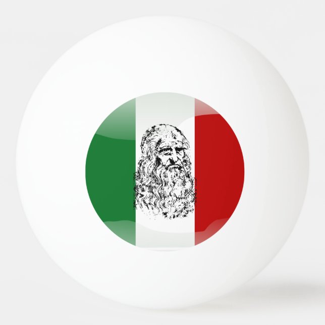 Bolinha De Ping Pong Leonardo da Vinci (Frente)