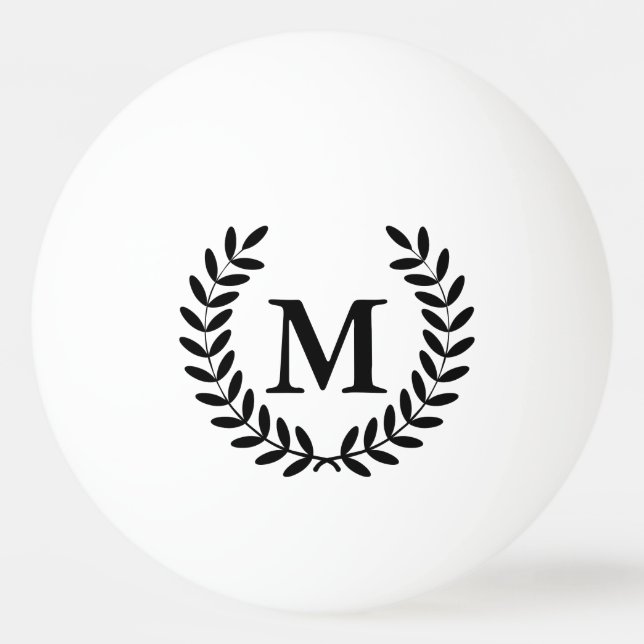Bolinha De Ping Pong Letra Black Laurels Black Monographic (Frente)