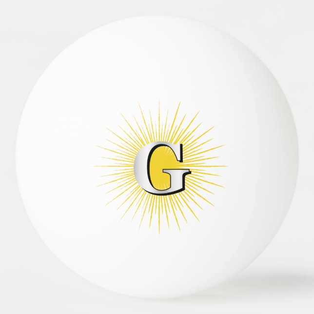 Bolinha De Ping Pong Letra G - símbolo masculino (Frente)