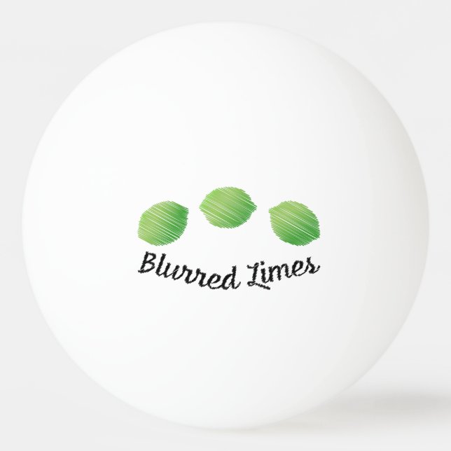 Bolinha De Ping Pong Limões borrados (Frente)