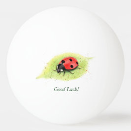 Bolinha De Ping Pong Linda Joaninha em Aquarela