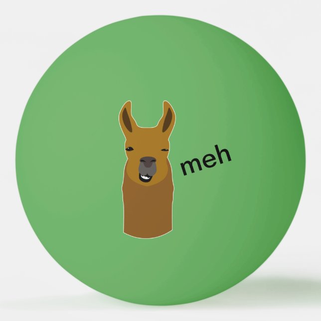 Bolinha De Ping Pong Llama Engraçado (Frente)