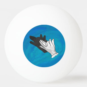 Bolinha De Ping Pong Lobo de Azul