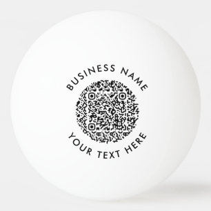 Bolinha De Ping Pong Logotipo de código QR profissional Mínimo Simples