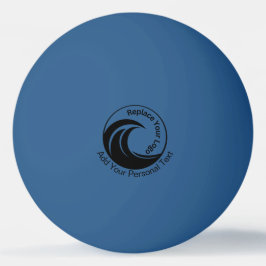 Bolinha De Ping Pong Logotipo de substituição minimalista & Texto Perso