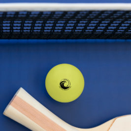 Bolinha De Ping Pong Logotipo de substituição minimalista & Texto Perso