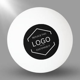 Bolinha De Ping Pong Logotipo personalizado Fundo negro Promocional com