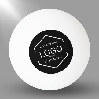 Bolinha De Ping Pong Logotipo personalizado Fundo negro Promocional com
