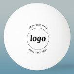 Bolinha De Ping Pong Logotipo Simples Com Empresa De Texto<br><div class="desc">Adicione seu próprio logotipo e escolha de texto a este design. Remova o texto superior ou inferior,  se preferir. Minimalista e profissional. Excelente para marcas de funcionários ou como promocional para seus clientes e clientes.</div>