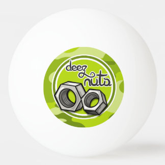 Bolinha De Ping Pong Loucos engraçados; camo verde brilhante, camuflage